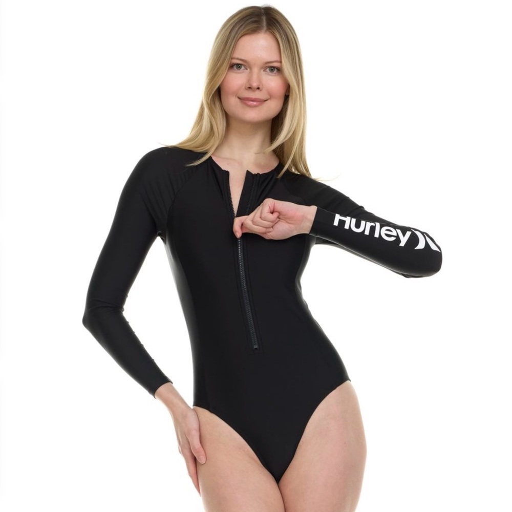 CLOSET CLEAR OUT NEW Hurley Long Sleeve Women’s One Piece Swimsuit Size XL